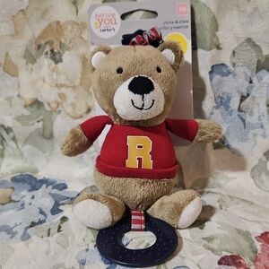 CARTER's Just One You Chime & Chew Brown Teddy Bear Teether-NB-New